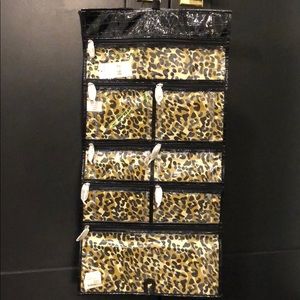 Steve Madden Tri-Fold Cosmetic Bag Black